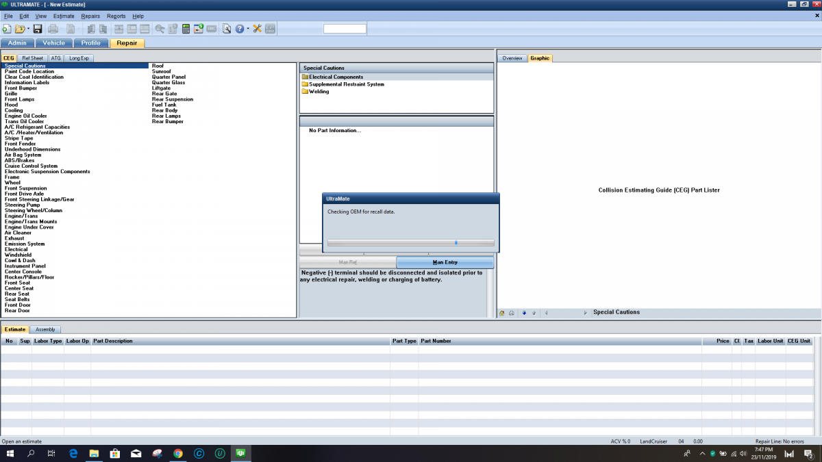 Mitchell UltraMate Collision Estimating System