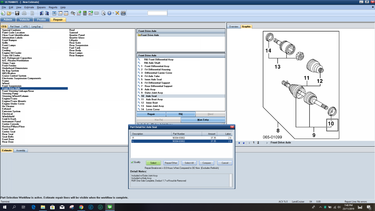 Mitchell UltraMate Collision Estimating System