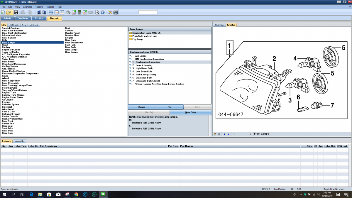 Mitchell UltraMate Collision Estimating System