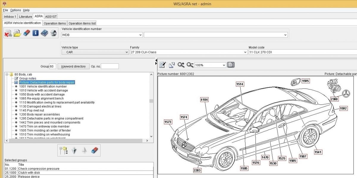 Mercedes Benz WIS ASRA EPC