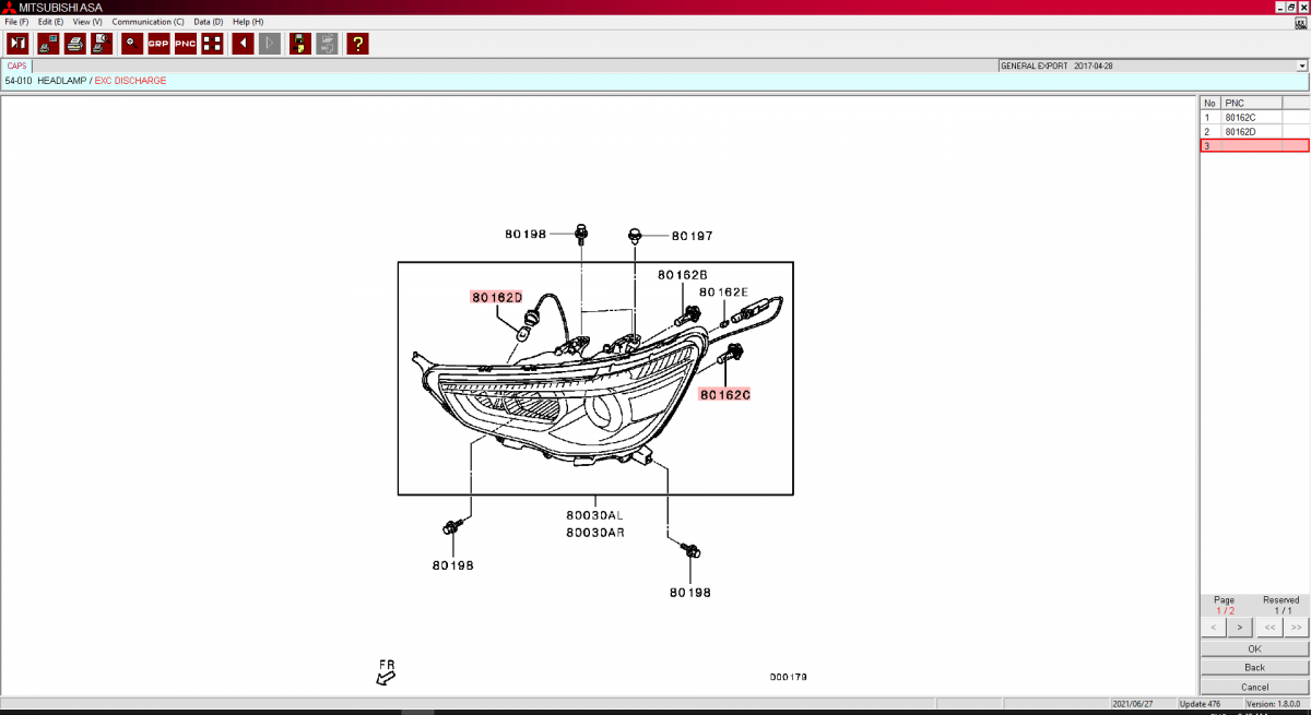 mitsubishi parts catalog