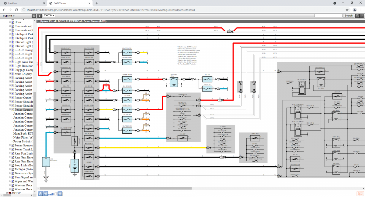 Lexus EWD Wiring Diagrams And Schematics