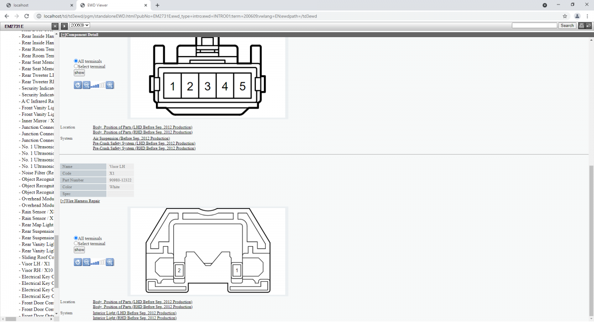 Lexus EWD Wiring Diagrams And Schematics