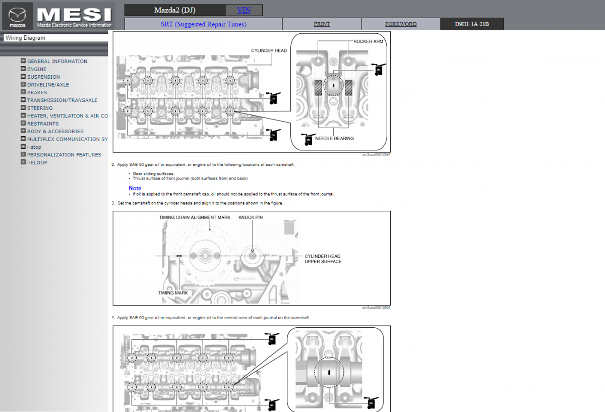 Mazda2 (DJ) Electronic Service Information (MESI)