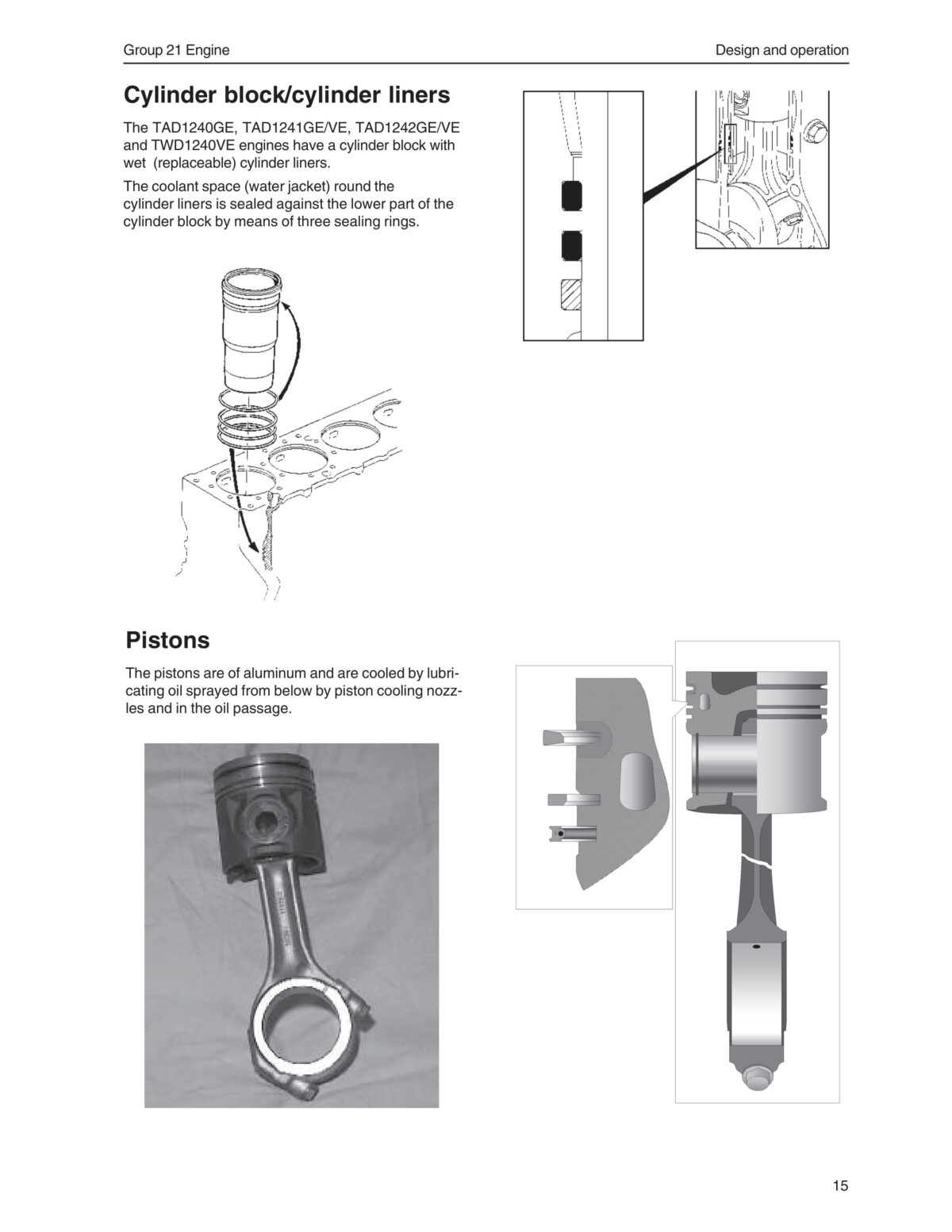 Volvo Penta Marine & Industrial Engine Group 21 (TAD1240GE, TAD1241GE/VE TAD1242GE/VE, TWD1240VE) Workshop Manual