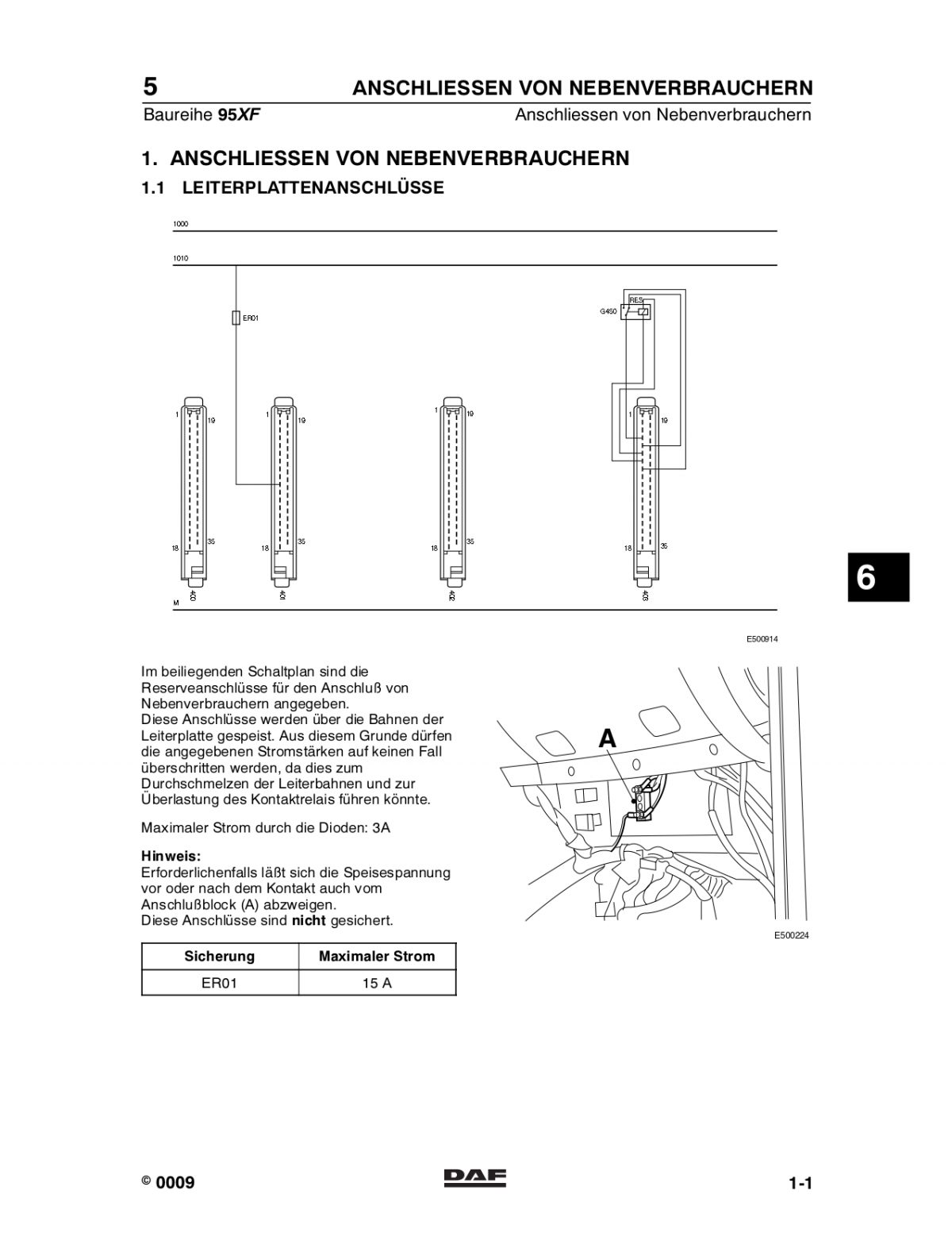 DAF 95XF Series Electrical Wiring Diagram