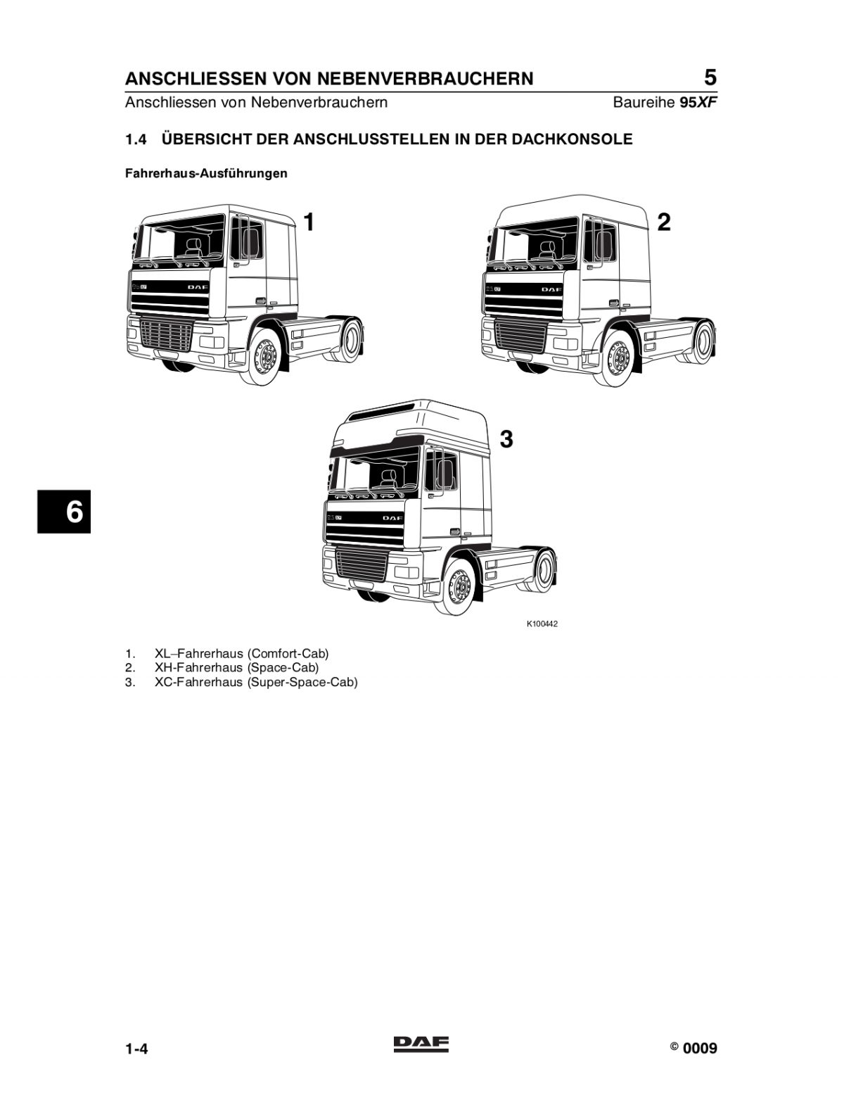 DAF 95XF Series Electrical Wiring Diagram