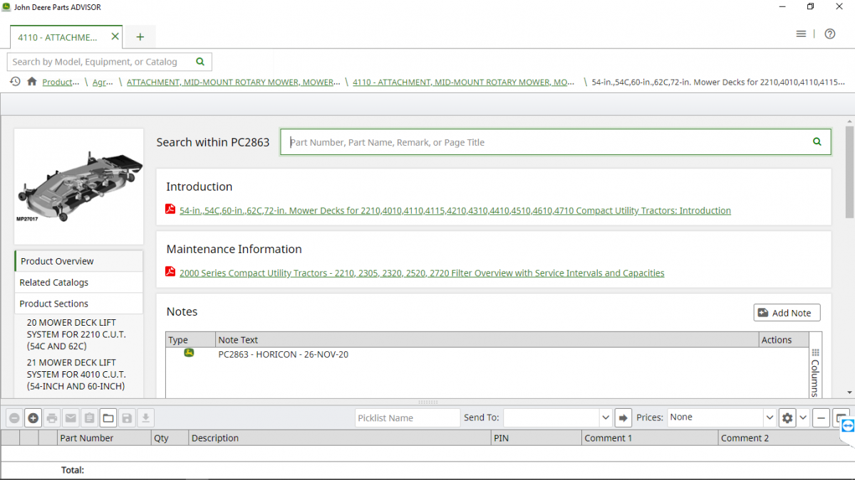 John Deere Parts Advisor