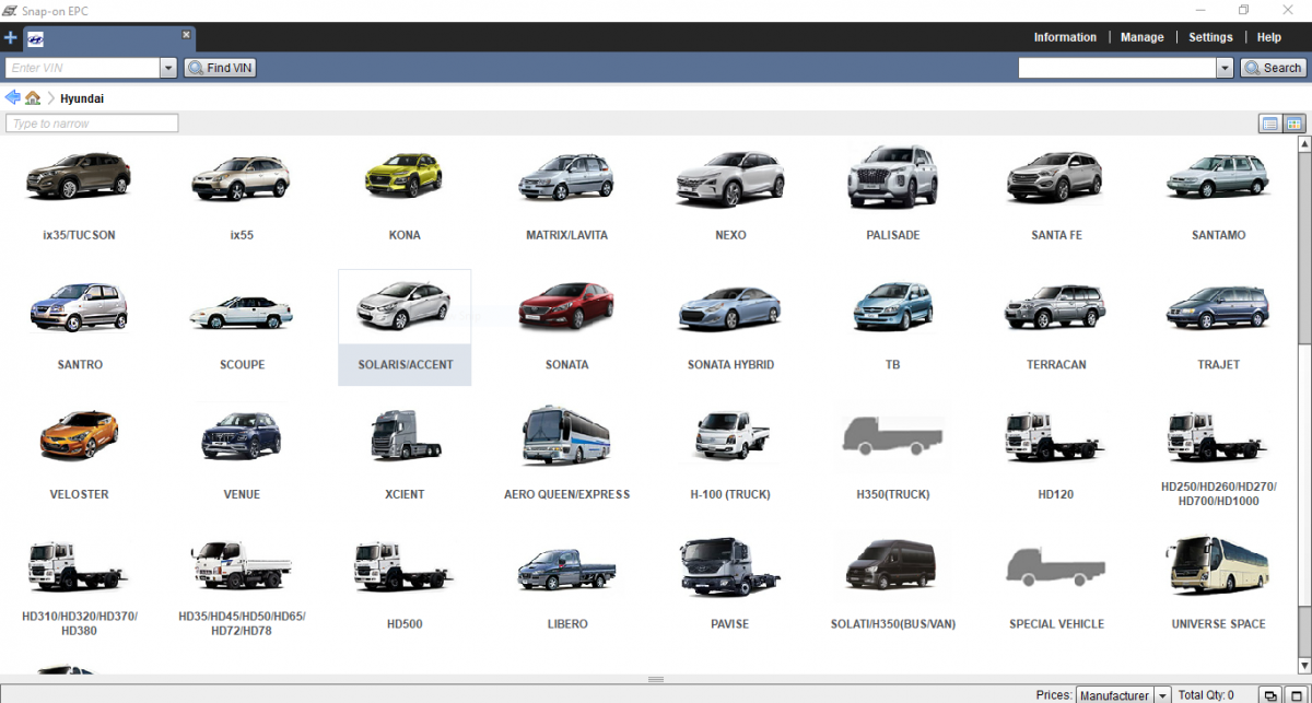 Hyundai Snap-on EPC 5 Offline Electronic Parts Catalog For Global Market