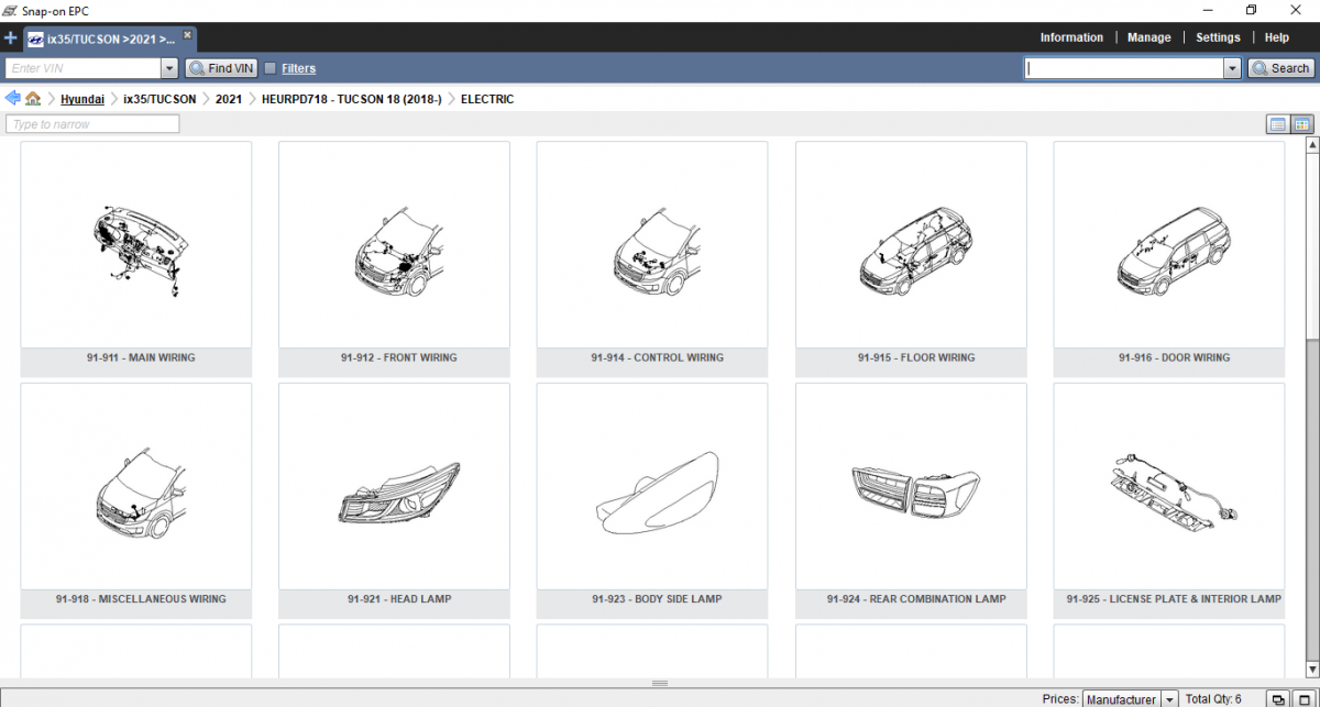 Hyundai Snap-on EPC 5 Offline Electronic Parts Catalog For Global Market