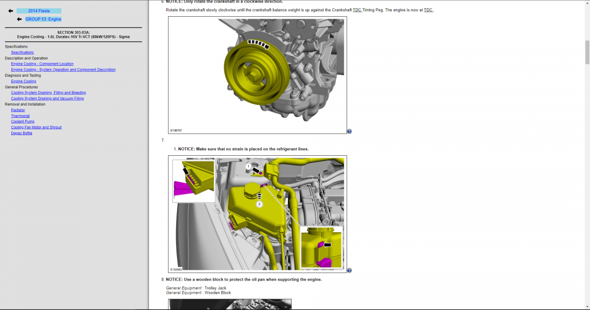 Ford Fiesta 2014 Interactive Service Manuals & Wiring Diagrams