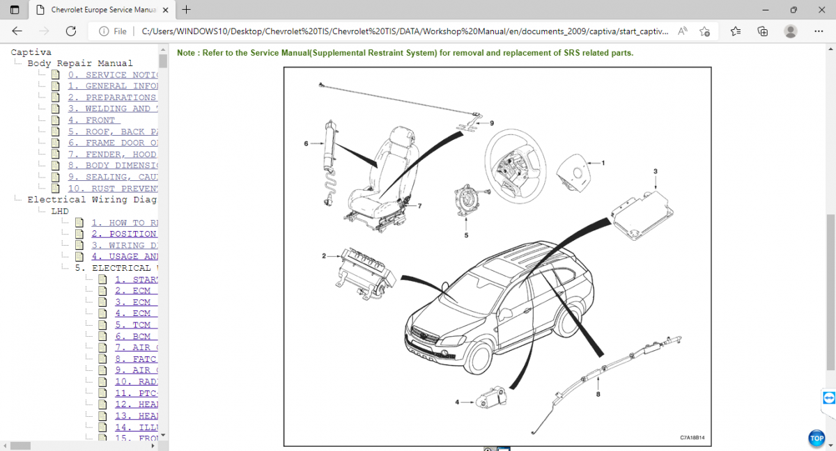 Chevrolet Technical Information Service (TIS) Interactive Service Manuals & Electrical Wiring Diagrams