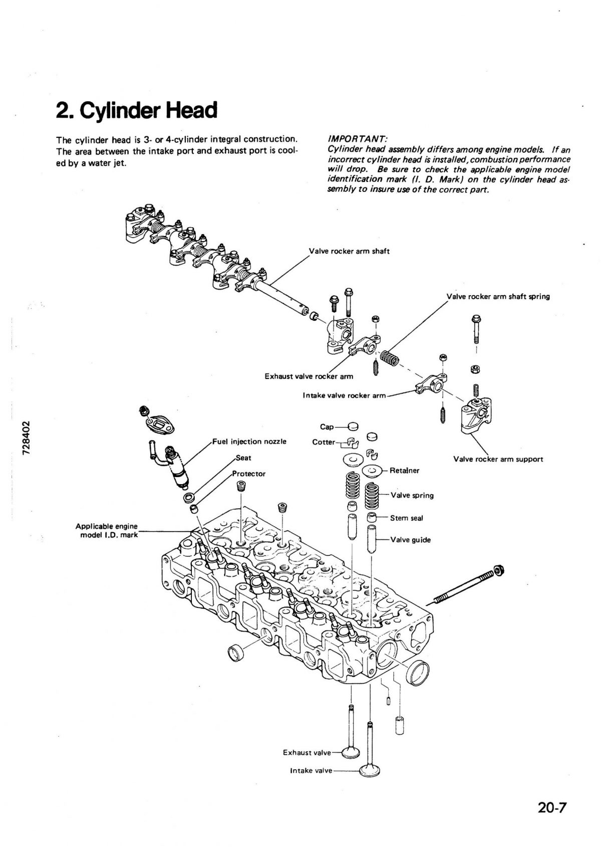 Komatsu Diesel Engine Workshop Repair Manual for (72-275-278-184-2) Series Engines