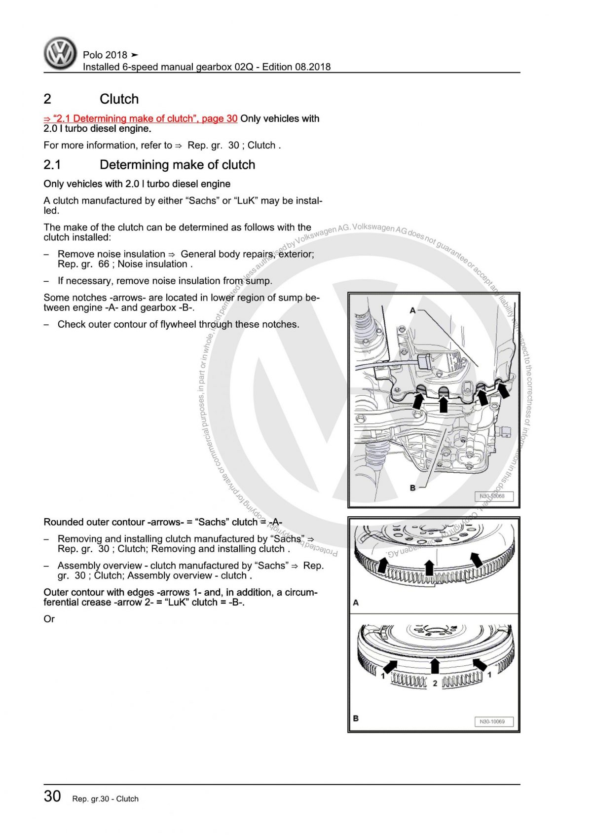 VW 6-Speed Manual Gearbox 02Q OEM Workshop Manual