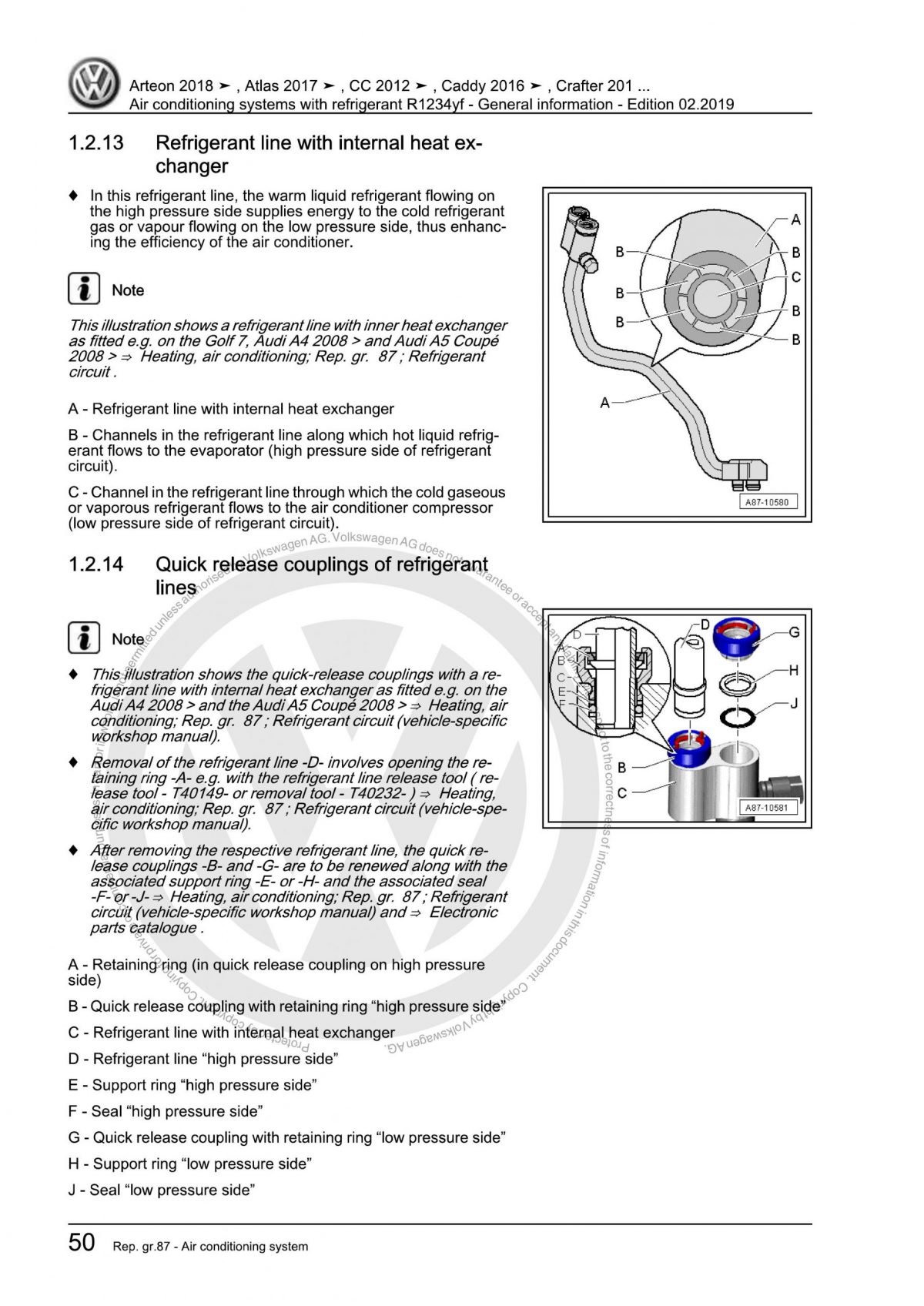 VW Air Conditioning Systems With Refrigerant R1234YF General information Manual