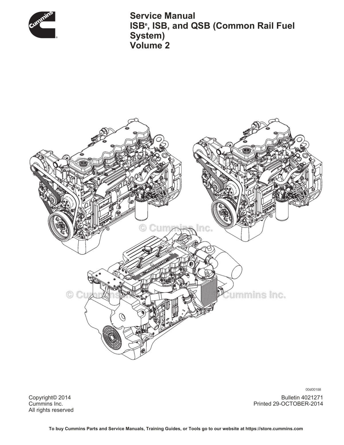 Cummins Engine (ISBe ISB QSB) Common Rail Fuel System Service Manual Volume II