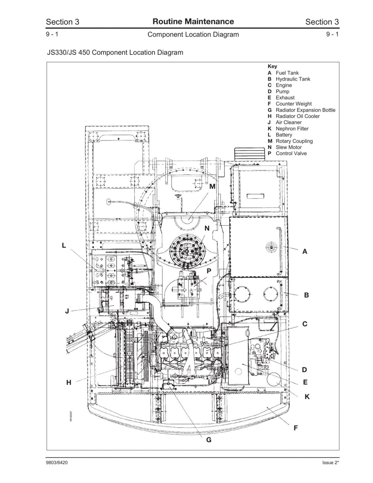 JCB JS330-JS450-JS460-JS500 Service Repair Manual Wiring Diagram