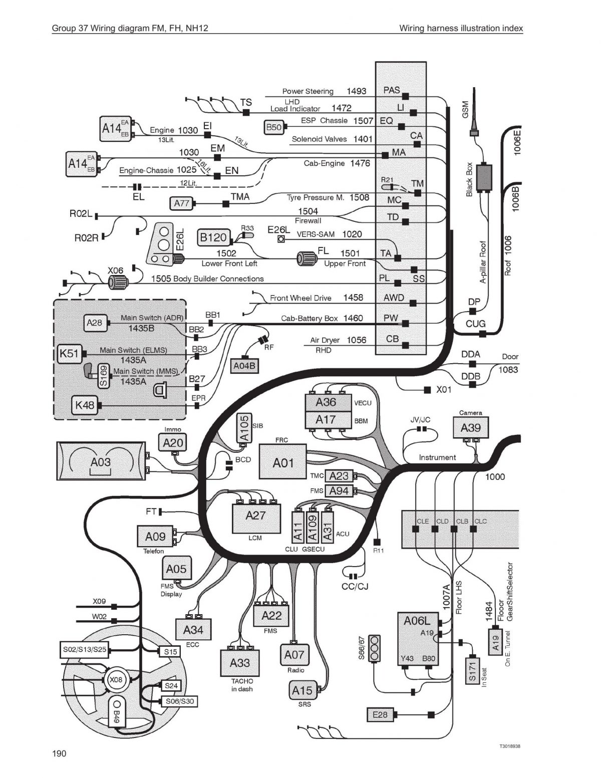 Volvo Truck FM FH NH12 Series Electrical Wiring Diagram Service Manual