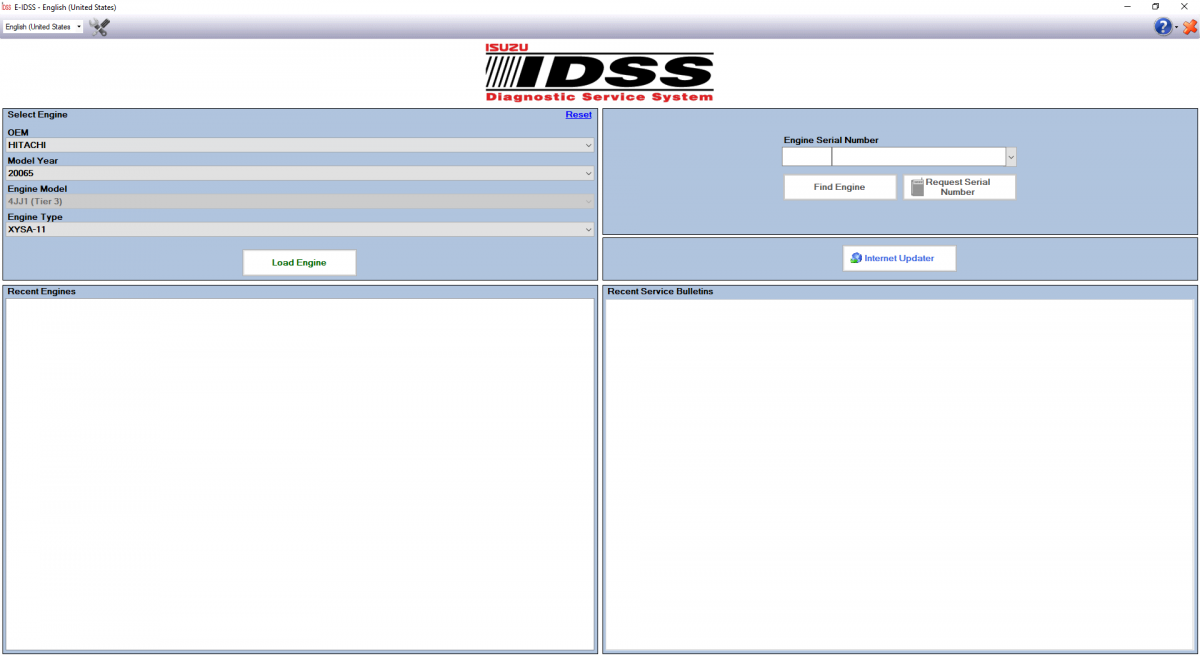 Isuzu Engine Diagnostic Service System (E-IDSS) Software