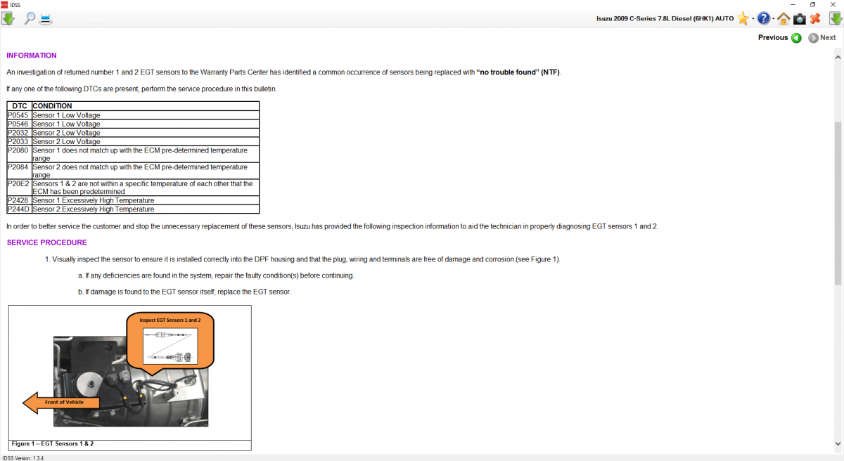 Isuzu Diagnostic Service System (US-IDSS) Software 2.2023 Release For Isuzu North America Market