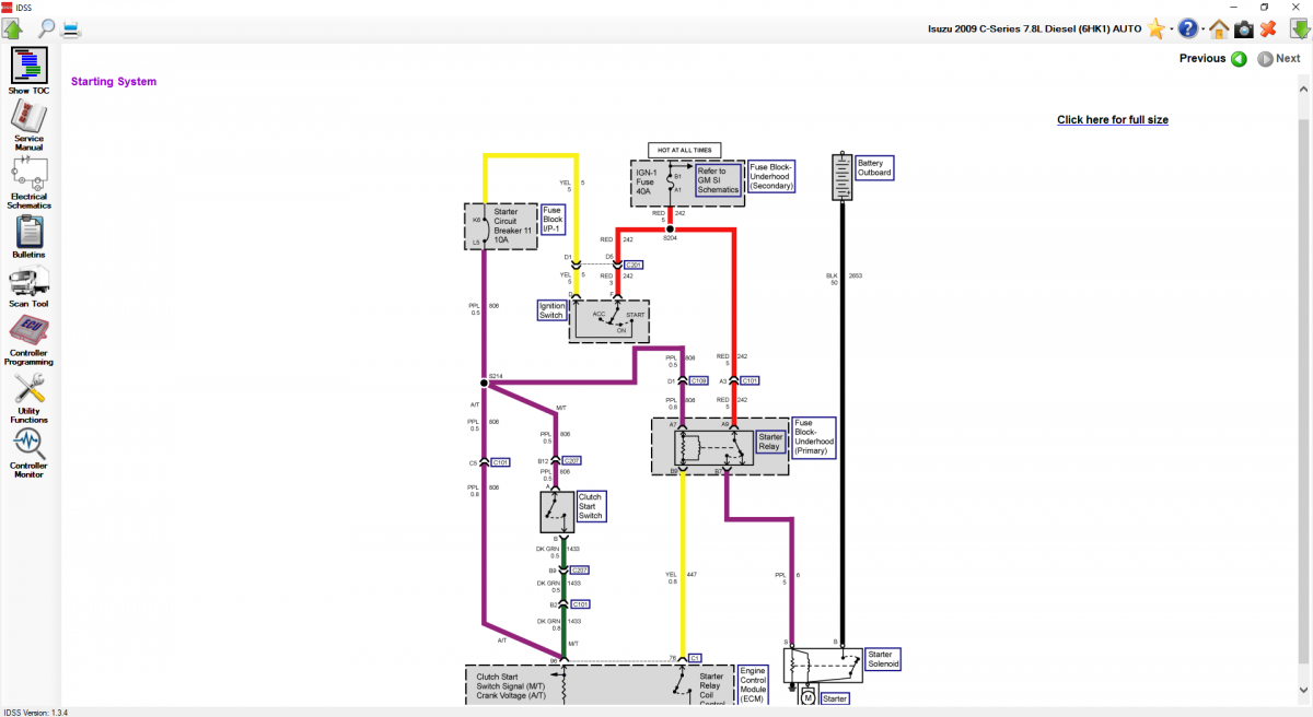 Isuzu Diagnostic Service System (US-IDSS) Software 2.2023 Release For Isuzu North America Market