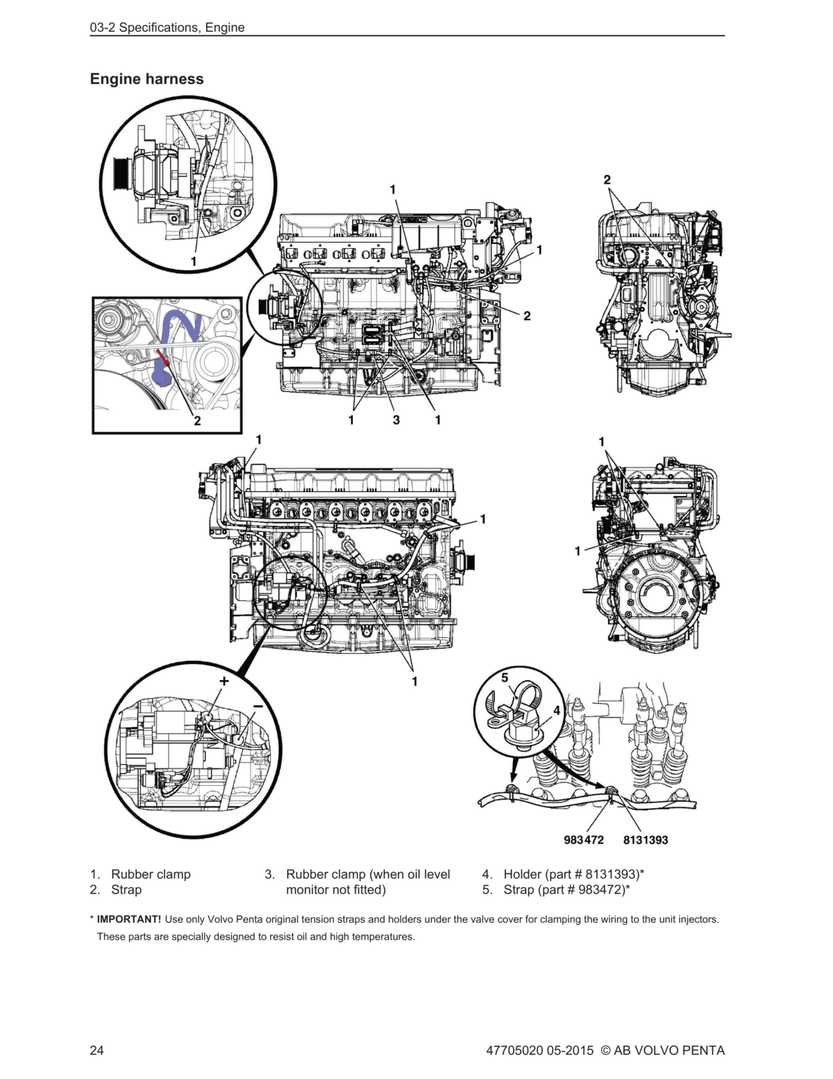 Volvo Penta Marine & Industrial Engine (TAD1140-1-2VE, TAD1150-1-2VE, TAD1170-1-2VE) Workshop Manual