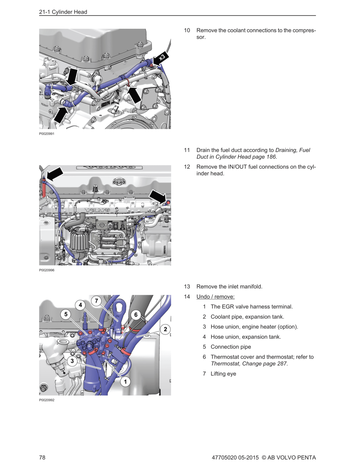 Volvo Penta Marine & Industrial Engine (TAD1140-1-2VE, TAD1150-1-2VE, TAD1170-1-2VE) Workshop Manual