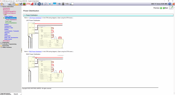Global Isuzu Diagnostic Service System (G-IDSS)
