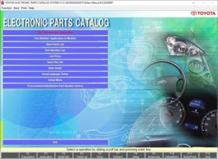 Toyota Lexus EPC Global Electronic Parts Catalog