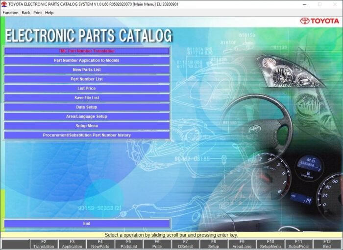 Toyota Lexus EPC Global Electronic Parts Catalog
